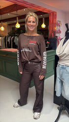 JJXX - Zoe Wide Jeans - Brown Coated