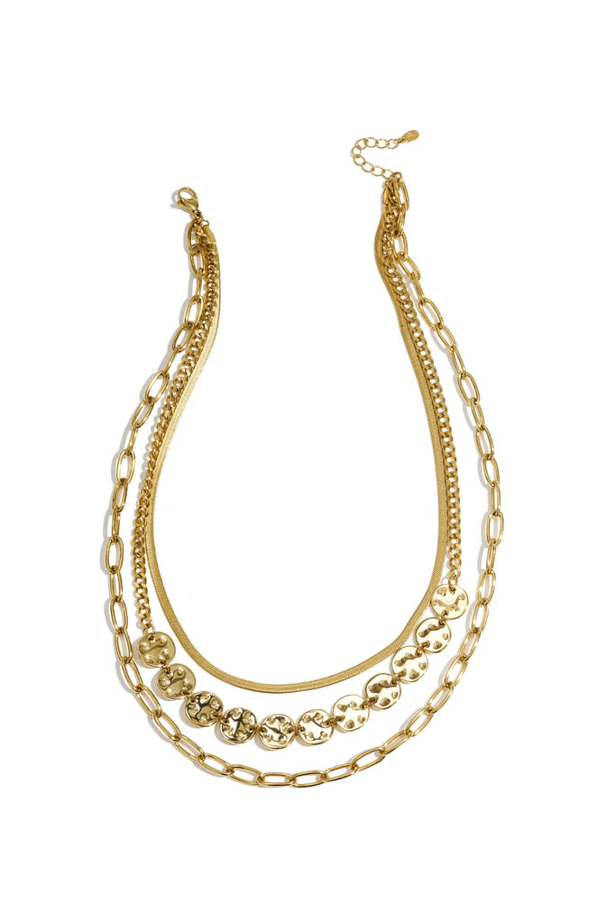 3 Layer Necklace - Gold