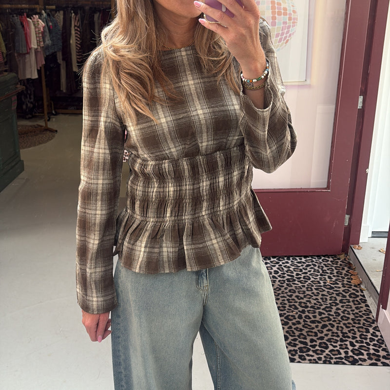 Blouse Jackie - Brown/Beige