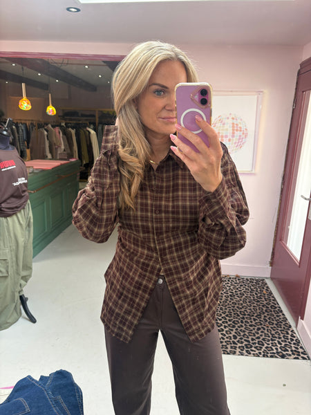 Blouse Charly - Brown/Green