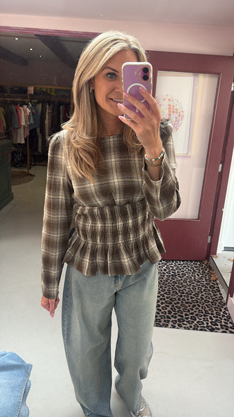 Blouse Jackie - Brown/Beige
