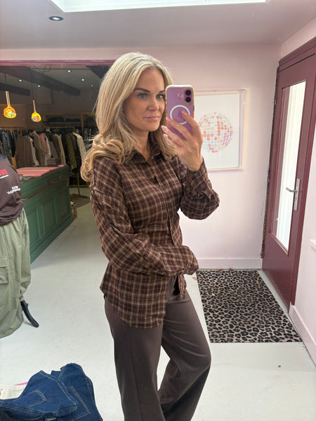 Blouse Charly - Brown/Green