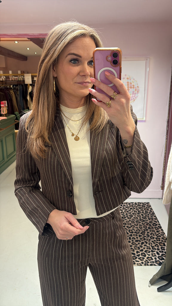 Blazer Anna - Choco Stripe