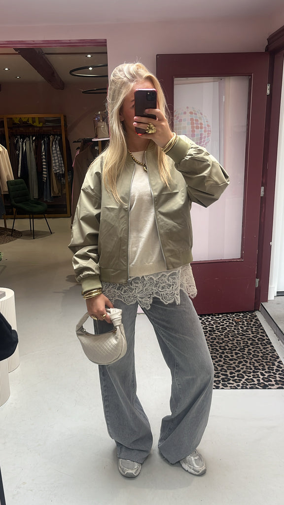 Ella Bomber - Sage