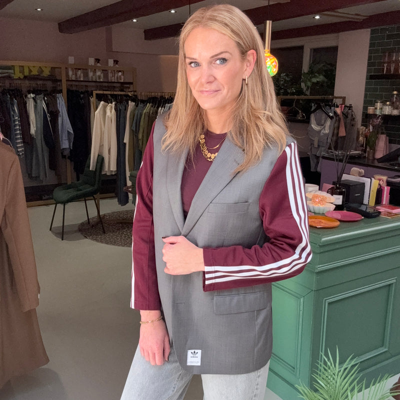 Adidas Blazer - Grey/Burgundy