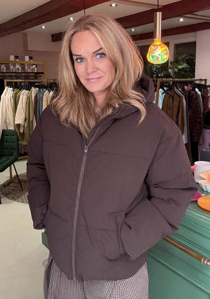 Galaxy Puffer Jacket - Brown