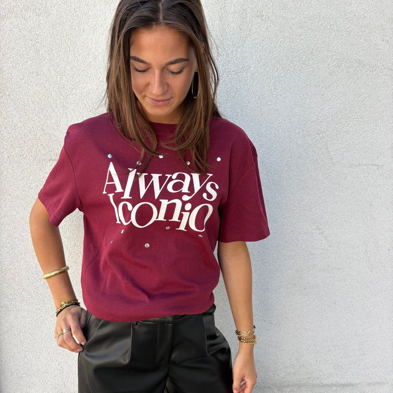 Ambika - Iconio T-shirt - One Size - Bordeaux