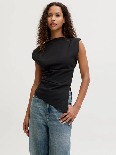 JJXX - Cat Assymetric Top - Black