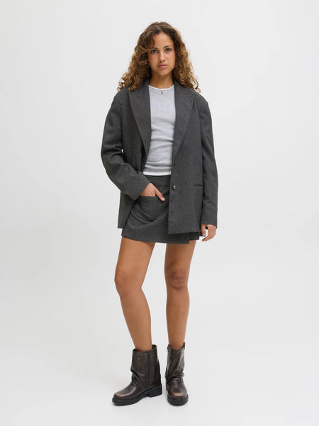 JJXX - Ellis Structured Skort - Black/SaltPepper