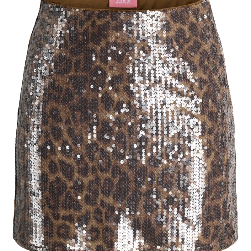 JJXX - Izzy Sequin Skirt - Leopard