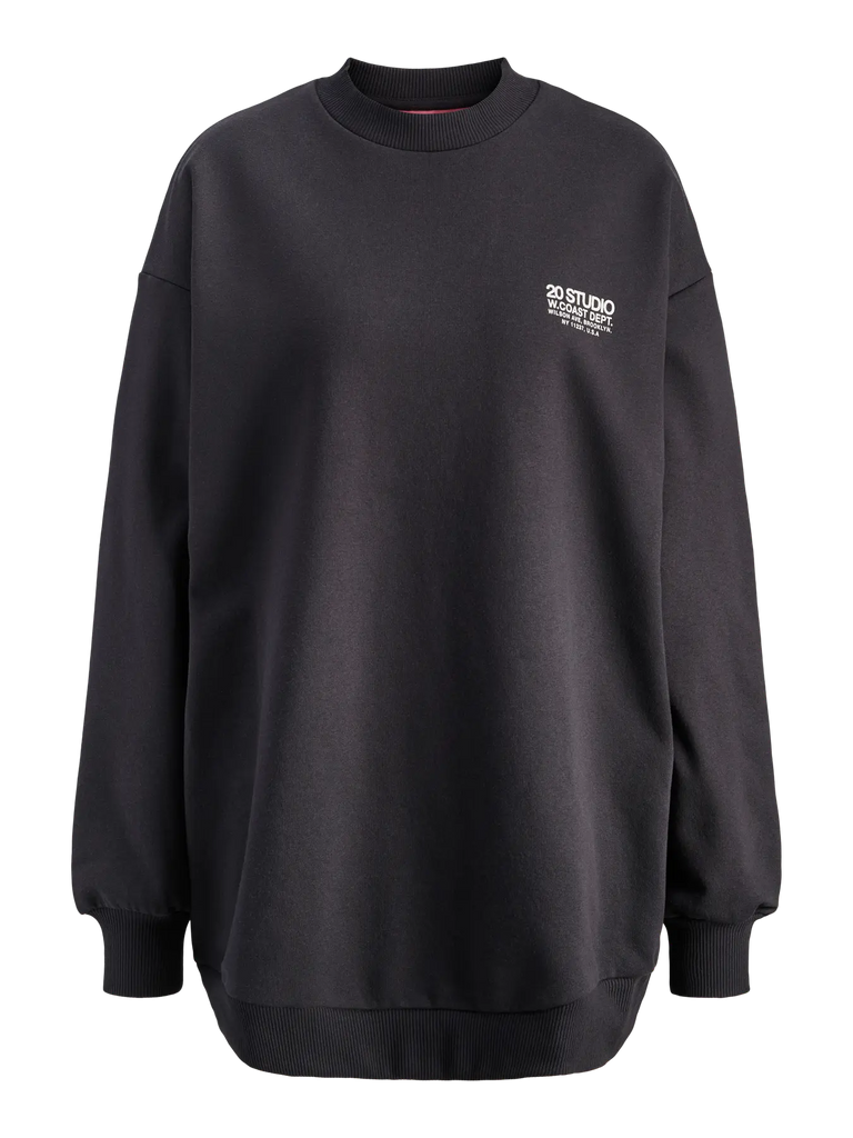 JJXX - Sandra Long Print Crew Sweater - Dark Grey