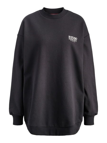 JJXX - Sandra Long Print Crew Sweater - Dark Grey
