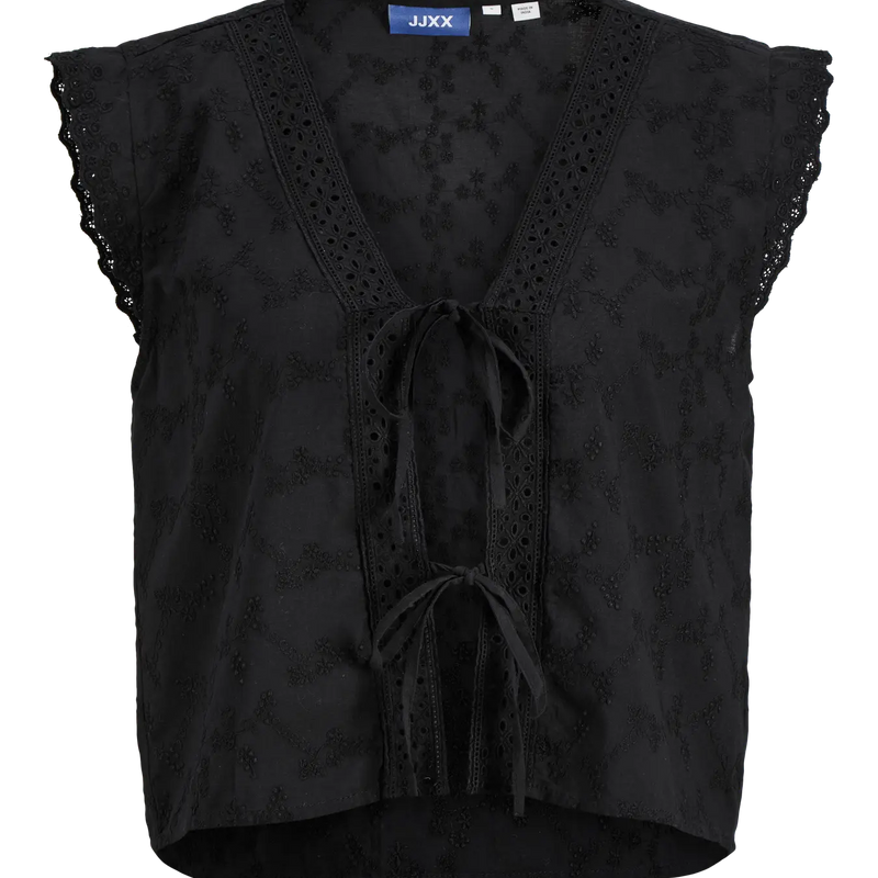 JJXX - Jade Broderie Top - Black