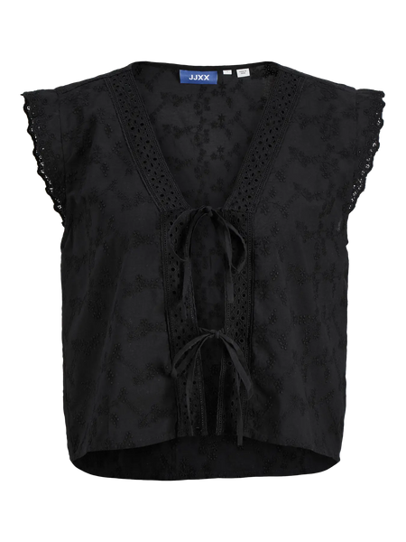JJXX - Jade Broderie Top - Black