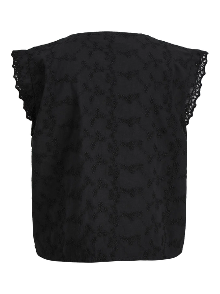 JJXX - Jade Broderie Top - Black