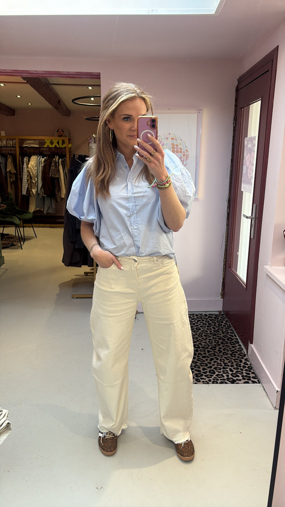 Jeans Livia - Barrel Beige -