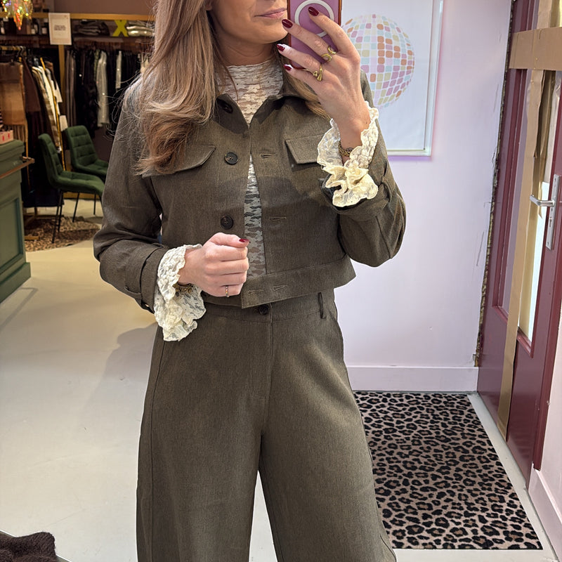 Jacket Lova - Greeyish Green