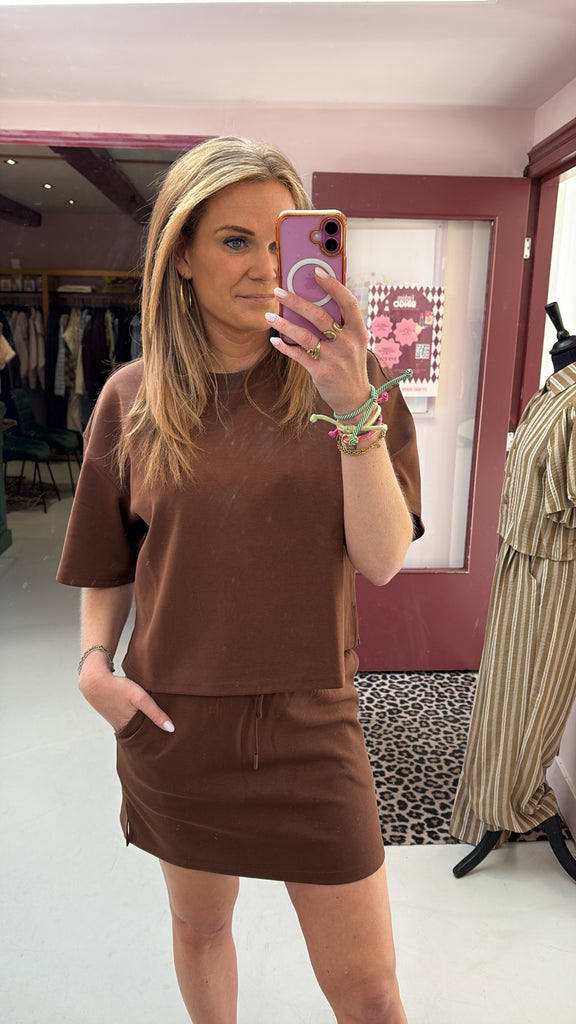 Noella - Mano Skirt - Brown