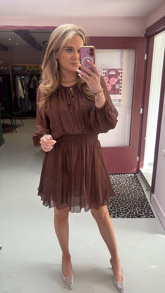 NOELLA - Mariel Dress - Chocolate