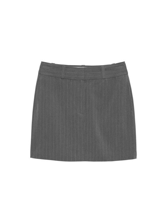 Catwalk Junkie - Pinstripe Skirt - Grey