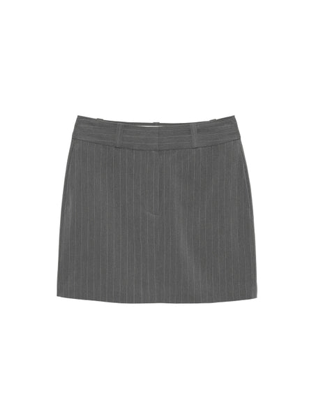 Catwalk Junkie - Pinstripe Skirt - Grey