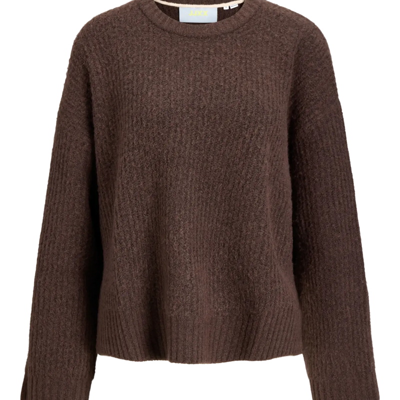 JJXX Sigga sweater in bruin voor dames - foto 2