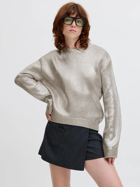 JJXX - Silvia Neck Knit - Silver