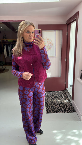 Ellastiek Amsterdam - Nina Pants - Bloem Velvet