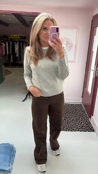 JJXX - Zoe Wide Jeans - Brown