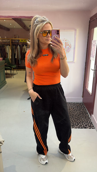 Pants Mae - Black/Orange - One Size