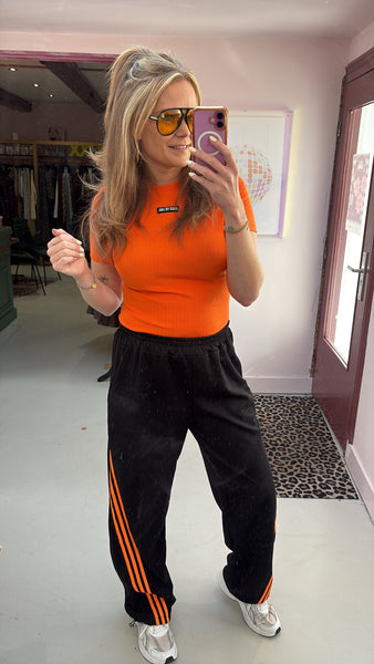 Pants Mae - Black/Orange - One Size