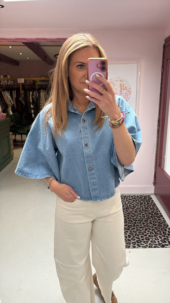 Blouse Tess -  Denim - One Size