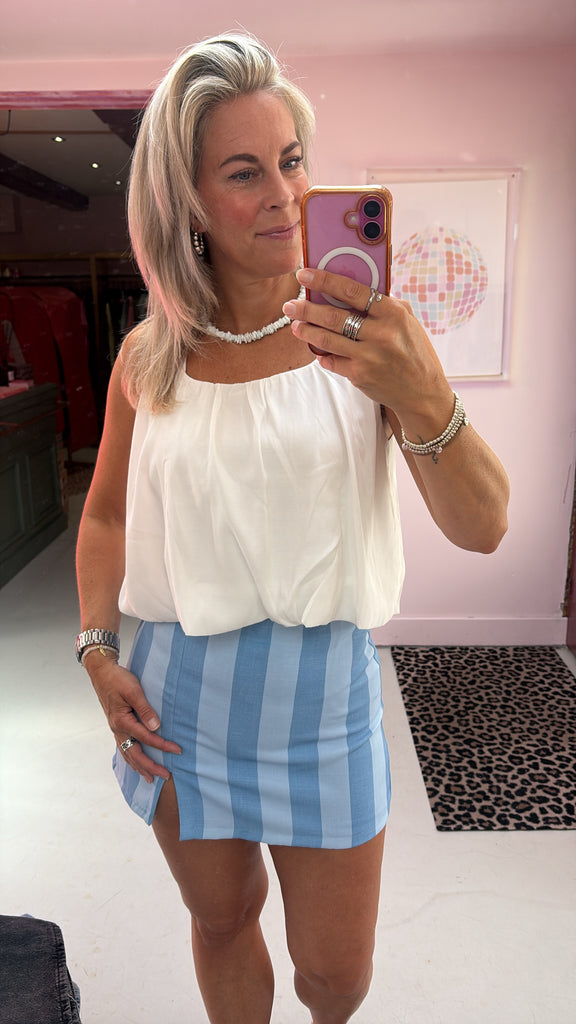 Skort Gigi - Baby Blue/ Blue Striped