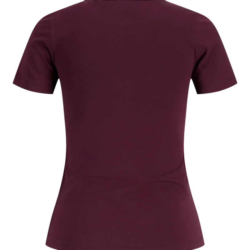 JJXX Gigi T-shirt in bordeaux voor dames - foto 2