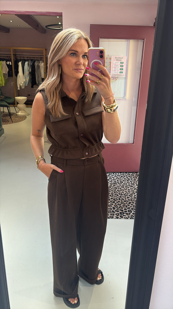 Gilet Britt - Brown - One Size