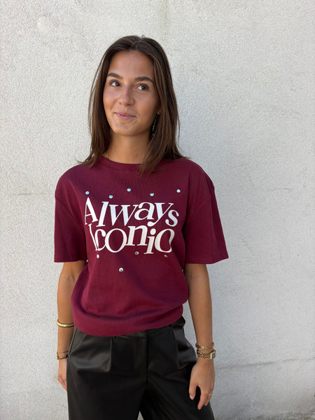 Ambika - Iconio T-shirt - One Size - Bordeaux