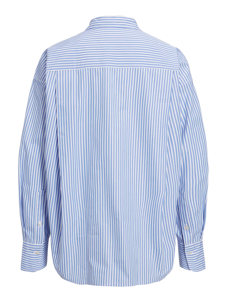 Jamie Blouse - Blue/White Striped