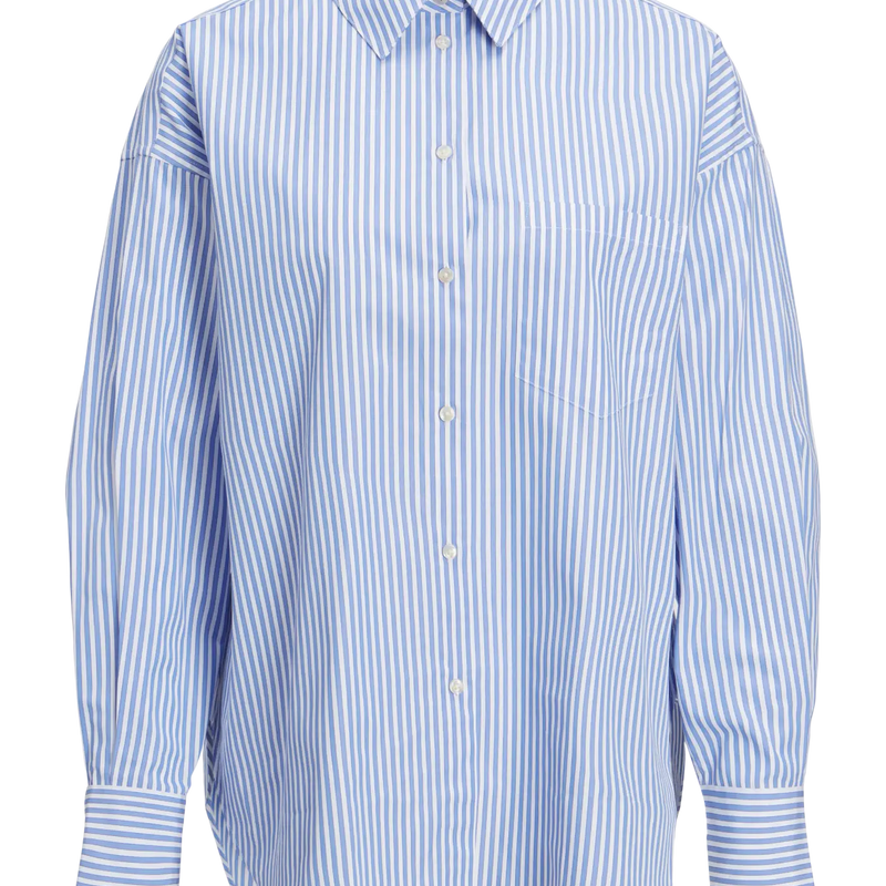 JJXX Jamie gestreepte blouse in blauw-wit voor dames - foto 2
