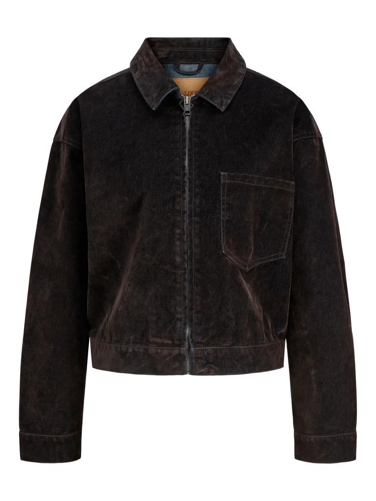 JJXX -Mia Flock Jacket - Brown Denim