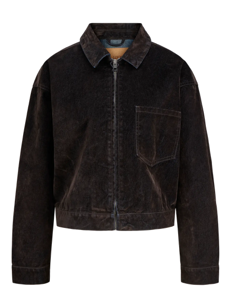 JJXX -Mia Flock Jacket - Brown Denim