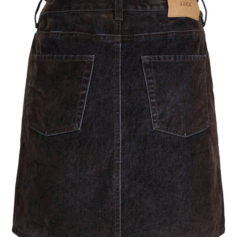 JJXX - Mia Flock Skirt - Brown Denim