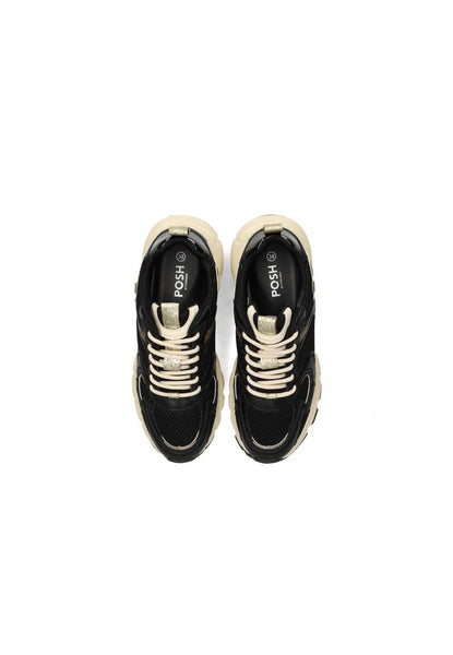 Poelman - Lola Sneaker - Black/Beige