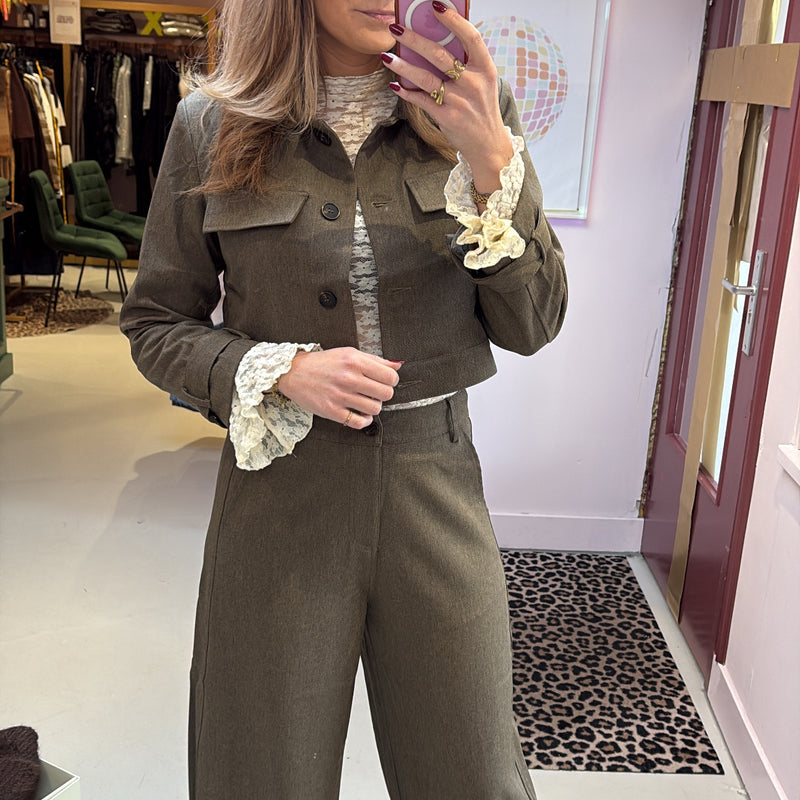 Pantalon Lova - Greeyish Green