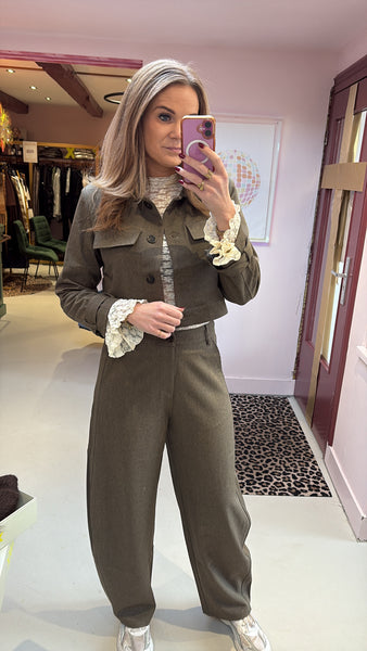 Pantalon Lova - Greeyish Green
