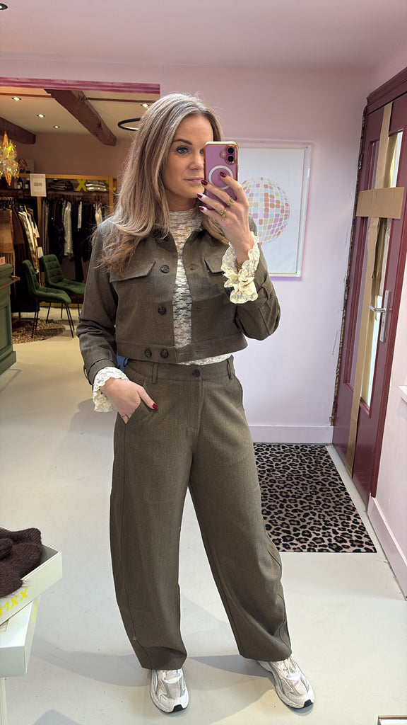 Pantalon Lova - Greeyish Green