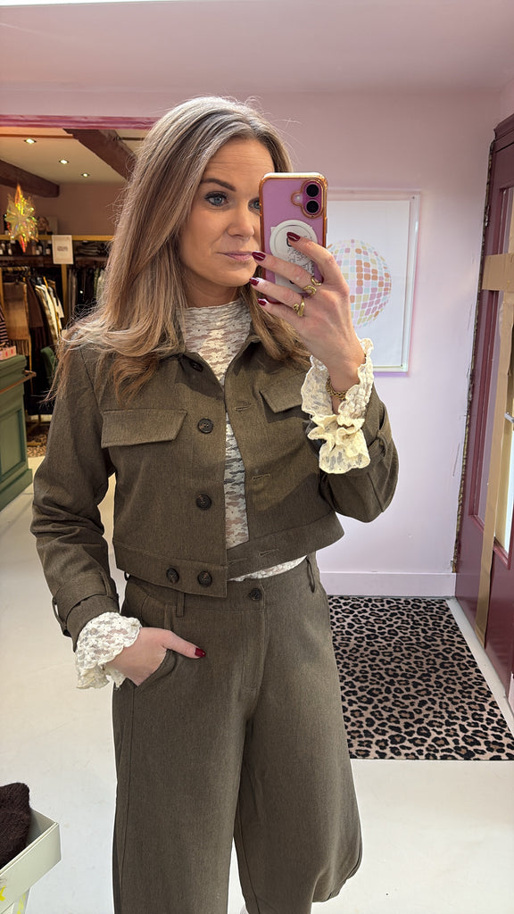 Jacket Lova - Greeyish Green