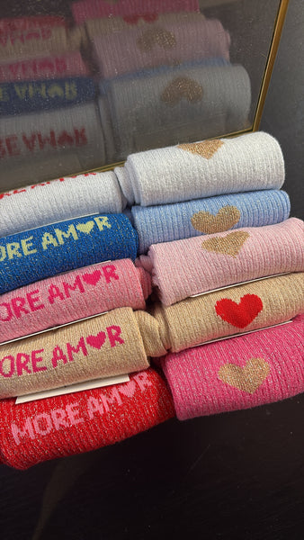 Mila - Socks Glitter Heart