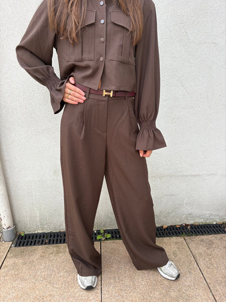 Pantalon Gris - Brown