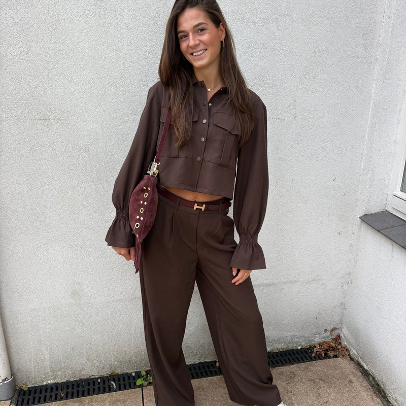 Pantalon Gris - Brown