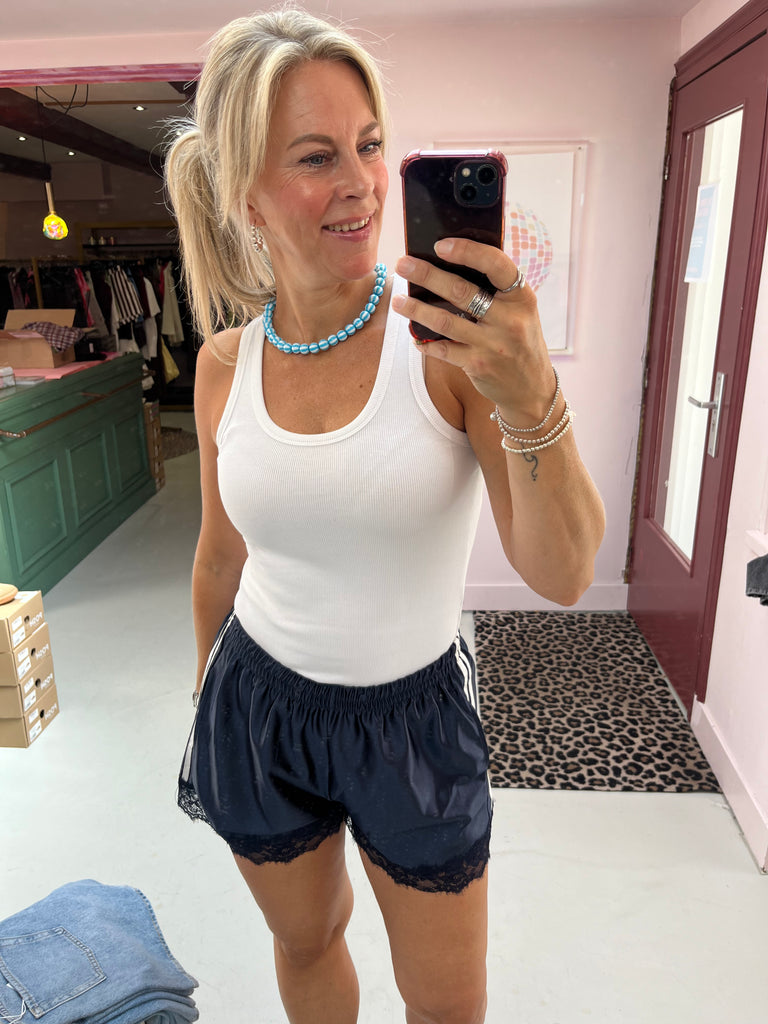 NAL - Sporty Short - Blue/White Stripe